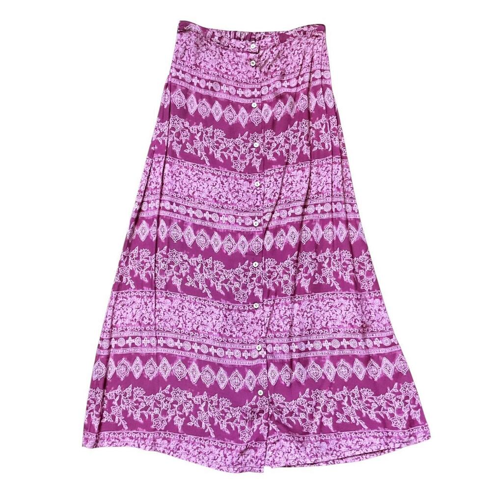 Kathy Ireland Pink Boho Barbie Maxi Skirt: Y2K, Modern